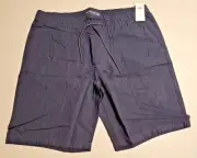 NWT still in bag Abercrombie & Fitch XL Navy Blue Draw String Shorts w/pockets