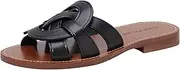 [Coach] ISSA C Emblem Slide Sandals - 5.5M in Black