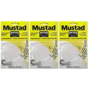 3x Mustad Penetrator Snapper 2 Hook Rig X 3 Chemically Sharpened Rigs