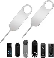 YQQYG 2PCS Doorbell Key Tool, Ring Doorbell Tool, Doorbell Opening Pin Tool, Remove Doorbell Mount and Battery Replacement Pin Security Key Compatible with Arlo, Nest, Google Nest and Eufy