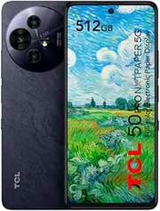 TCL 50 Pro NXTPAPER 5G Smartphone, 5G, 6.8 inch, Higher Eye Comfort (FHD+ Display, 16GB (8+8) - 512GB, Expandable MicroSD, Dual SIM, 32MP Camera, 5010mAh Battery, Android 14) Moon Gray
