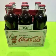Coca-Cola Limited Edition 6 pack - 1899 reproduction vintage Coke Bottles