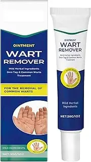 Wart removal cream 30g for common warts, plantar warts, corns, moles, calluses and moles, wart remover for hands and body