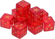 PHENOFICE Artistic Star Dice Set 10pcs Resin Dice in Translucent Colors for Gaming Teaching and