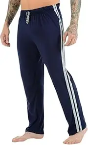 [COSHAL] Men's Athletic Lounge Pants with Side Stripes Joggers Track Pants Casual Sweat Trousers Mens Tracksuit Drawstring Waist, Casual Tracksuit Bottoms