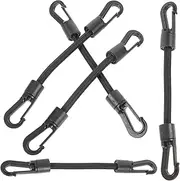 5Pcs Elastic Hook Straps for Camping Outdoor Activities Durable Double Headed Tie Down Straps Portable Multi Function Buckle Straps for Cargo Daily Use