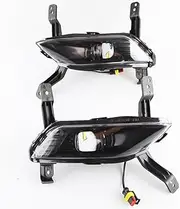 2Pcs LED Daytime Running Light Fog Light DRL Front Bumper Light for Hyundai Santa Fe Santafe 2019 2020