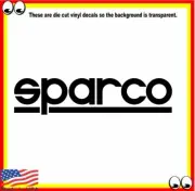 Sparco Vinyl Sticker Decal Logo car van truck tool box lunch locker #001