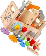 HANABASS 1 Set Interactive Toolbox Set Educational Repair Playthings for for Hands Learning Birthdays Holidays