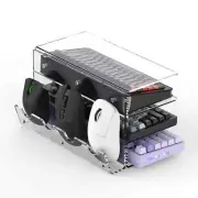 Transparent Acrylic Keyboard Mouse Base Display Stand 3 Tiers Mechanical Storage