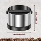 Knock Box With Knock Bar Stainless Steel Box Espresso Coffee Container for PaPTP
