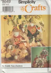 Simplicity Pattern 8649 21" & 24" Fall Bunnies & Clothes, FF