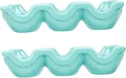 Zerodeko 2pcs Ceramic Egg Storage Tray Holder Elegant Egg Cup Rack Slots for Kitchen Organization and Serving and Appetizers