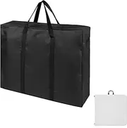 Loenel Folding Table Storage Bag, Waterproof Heavy Duty Large Carrying Bag for 8FT Picnic/Camp Tables, Portable Cover with Durable Handles (bag only) - 49" D x 30" W x 4.5" H