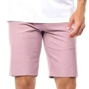 Travis Mathew NWT Save The Day Shorts Men's Size 42 Grapeade Golf Purple Stripe