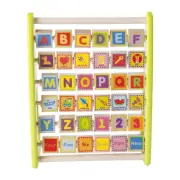 Fat Brain Toy Co. Alpha-Abacus Flip Childrens/Toddler/Kids Wooden Block Toy 2y+
