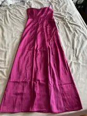 Abercrombie & Fitch A&F Camille Maxi Dress Women's Sweetheart Pink Sleeveless ST