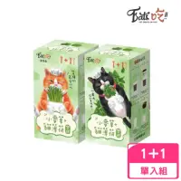 在飛比找momo購物網優惠-【Eats吃!!】易特廚-小麥草+貓薄荷雙拼 1+1組合包(