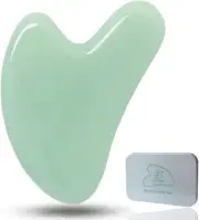 Ditind Gua Sha, Guasha Tool for Face, Natural Jade Stone Gua sha Tool for Fac...