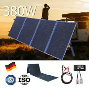 12V 380W Folding Solar Panel Blanket Kit Mono Battery Charging W/ USB Regulator
