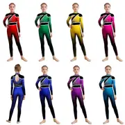 Girls Unitard Contemporary Jumpsuit Training Leotard Dance Bodysuit Competition