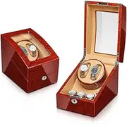 Watch Winder for 2 Automatic Watches 5 Rotation Modes Double Watch Winder(4+0) LWX
