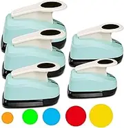 Circle Punch Set Circle Hole Puncher Paper Punches for Crafts 2 inch Paper Punch 1.5 in Scrapbook Puncher 1 inch Hole Punch 5/8 inch Craft Punches 3/8 inch Hole Punch
