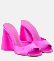 [The Attico] The Attico Luz satin mules AU 6 pink