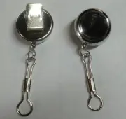 New 1pc 1" Mini Retractable Pull Key Reel Key Chains ID Badge Belt Clip