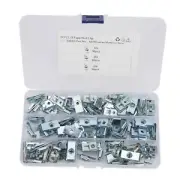 90pcs Car Fasteners Clip Nut Anti Rust U Type Fastener Clips Replacement For Car