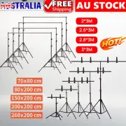 Adjustable Backdrop Stand T Shape Photo Photography Studio Background Kit 200cm