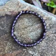 Amethyst Crystal Bead Bracelet