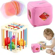 Shape Sorter Cube - Shape Sorting Activity Cube | Fine Motor Skills Developmental Intelligent Learning Toys for Nursery, Home, Travel, Kindergarten