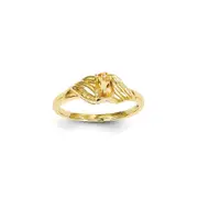 14k Yellow Gold Citrine Diamond Ring