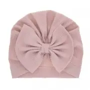 Plush Bubs Cotton Bow Turban Bonnet Baby Toddler Headwear Accessory Soft NEW