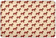 Cute Dog Red Cartoon Potty Training Pee Pad Waterproof Washable Bed Wetting Sheet Portable Incontinence Pads for Kids Bedwetting , 52" L x 34" W