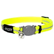 Rogz Alleycay Safeloc Cat Collar Dayglo Yellow