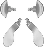 4 Pcs Back Paddles for PS5 Edge Controller, Interchangeable Metal Rear Paddles,Metallic Rear Paddles Trigger Buttons Replacement Parts for PS5 Edge Controller (Silver)