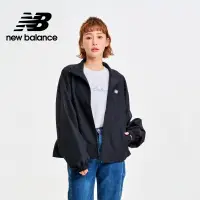 在飛比找Yahoo奇摩購物中心優惠-【New Balance】 拉鍊風衣外套_女性_黑色_WJ4