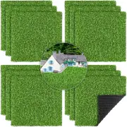 12 Pack Artificial Grass Mat 12 X 12 Inch Fake Grass Square Mat Synthetic Turf P