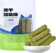 Cat Chew Grass Food - 6X Cat Grass Teething Stick | Natural Pet Cat Treat Freeze Dried Grass Snack | Boosts Interaction Cleaning Cat Teeth Edible Cat Toys for Indoors for Balcony, Bedroom