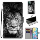 Flip Angry Lion Card Wallet Phone Case For iPhone 11 12 Pro Max XR XS X 6 7 8 SE