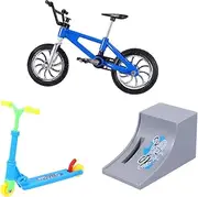 KOMBIUDA 1 Set Mini Finger Bike Folding Scooter Lightweight Educational Desk Game for Finger Coordination Training