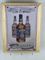 JACK DANIELS WHISKEY JEWELRY VALUABLES LOCKING GUN CONCEALMENT BOX WALL ART