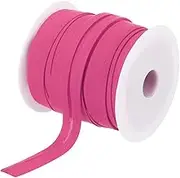uxcell 1/2 Inch Single Fold Bias Tape Polyester Continuous Bulk Bias Tape for Sewing, Seaming Quilting Hemming Binding Crafts (Rose Red 25 Yards)