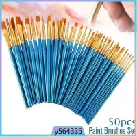 在飛比找蝦皮購物優惠-50Pcs/set Nylon Artist Paint B