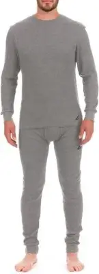 Nautica Men's Long Sleeve Base Layer Set Crewneck Waffle Thermal 2PC Set, 2XL