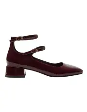 [Sandler] Lydia Heeled Shoes in Wine Patent
