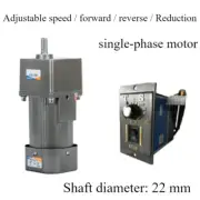 AC 220V 400W Gear Electric Motor 5-470 RPM Reversible Variable Speed Controller