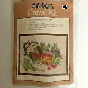 Caron Crewel Embroidery Kit 6129 Harvest Baskets Sealed Unopened Package 1977